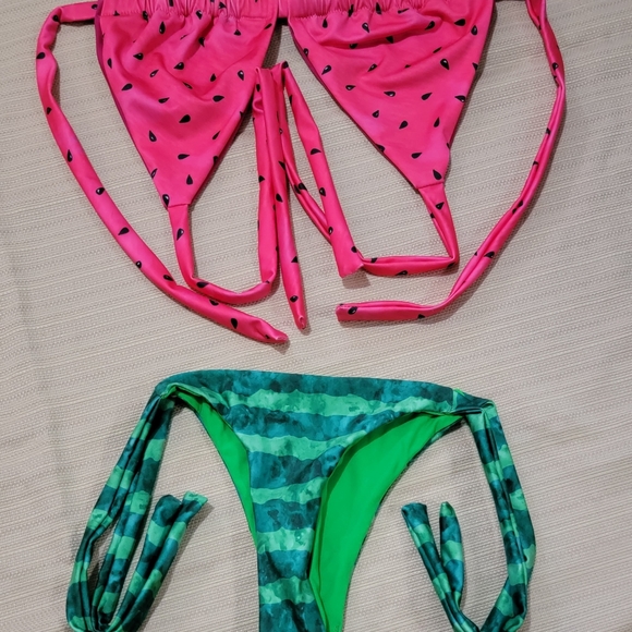 Summer Water Hibiscus Top + Palm Bottom from Cheeky Swim - Picture 3 of 7